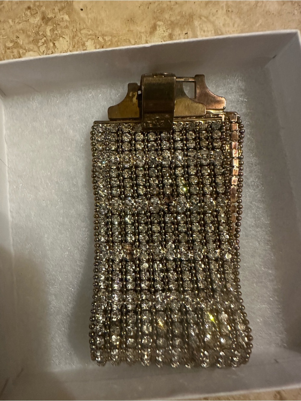 Gold Wide Bracelet - Crystal and Gold